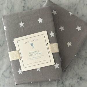 Pottery Barn kids Set of 2 Organic Cotton Sstandard Size Pillow Shams